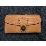 Coach Legacy 65TH Anniversary Tan Natural Leather Turnlock Kisslock Slim Wallet. Fixed Price $139.99.