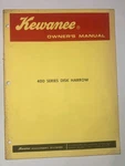 Kewanee 400 Series Disk Harrow Owners Manual. Fixed Price $12.40.
