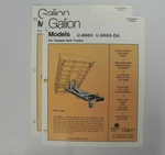 Galion Model Sheets Underbody Hoists- For Tandem Axle Trucks *very Good Cond*. Fixed Price $6.49.