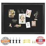 Yccyyccy Black Felt Bulletin Board Wood Frame Wall Display With Pins Office Home. Fixed Price $86.19.
