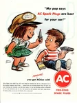 Advertising Print Car Part Ac Spark Plug Gm Pop Says Whitney Darrow 1962. Fixed Price $11.95.