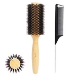 Vista Round Hair Brush With 10MM Boar Bristle 15MM Nylon Large Bamboo. Fixed Price $19.94.