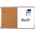 Combination Whiteboard Bulletin Set - Dry Erase/cork 30X20 With 1. Fixed Price $91.90.
