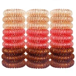 Reazana 27 Pieces Coil Hair Ties Spiral 1.6 Inch, Ombre Brown. Fixed Price $9.31.
