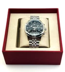 Salvatore Ferragamo Duo Chrono Men Watch 42MM Black Guilloche Dial. Fixed Price $509.99.