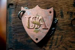 Rare Custom Necklace Made Original 1860S Usa Civil War Copper Saddle Tag. Fixed Price $295.00.