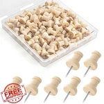 Goolada 120PCS Wood Push Pins Thumb Tacks Cork Board. Fixed Price $19.79.