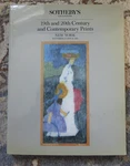 Sotheby's Auction Nov 15 & 16, 1985, 19TH 20TH Century Contemporary Prints. Fixed Price $19.99.