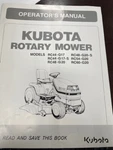 Kubota Rotary Mower Models RC44-G17,RC44-G17-S,RC48-G20,RC48-G20S Manual. Fixed Price $26.78.