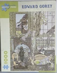 Pomegranate Puzzle Edward Gorey Frawgge Mfrg Complete 1000 Pieces Frogs. Fixed Price $10.11.