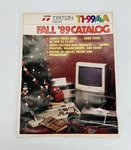 Vintage 1989 Triton TI-99/4A Texas Instruments Fall Catalog 20 Pages Rare. Fixed Price $14.99.