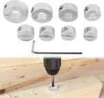 8PCS Drill Bit Depth Stop Collar Set Adjustable Split Ring Woodworking Tools. Fixed Price $19.89.