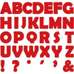 Qyeahkj 150 Large 6" Red Font Letters & Punctuation Set, Classroom Alphabe. Fixed Price $28.32.