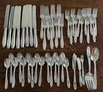 1847 Rogers Bros Ambassador Silverplate Flatware Set Piece. Fixed Price $49.00.