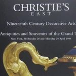 Christies Auction Catalog 1999 New York 8223 Decorative Arts 19TH Century. Fixed Price $31.99.