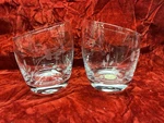 Princess House Heritage 2 Pc Set Crystal Candle Votive Holders #6311 Slanted Top. Fixed Price $19.99.
