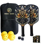 Ascent Pickleball Set: 2 Paddles, 4 Balls, Extra Grips, & Carrying Bag. Fixed Price $64.99.
