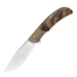 Petrified Fish PFP09 Hourglass Folding KNIFE,3.54" K110 Steel Satin Blade, 3..... Fixed Price $134.09.