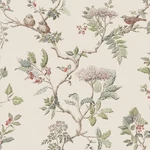 Laura Ashley Natural Wallpaper Multicolored Botanical Floral Designs Non-woven. Fixed Price $78.20.