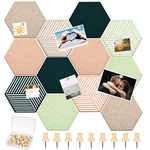 Pcs 12X10 Inch Hexagon Cork Board Tiles Bulletin For Wall 50 Pins. Fixed Price $51.13.