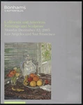 Bonhams Auction Catalog 2005 California American Paintings Sculpture 13316. Fixed Price $25.00.