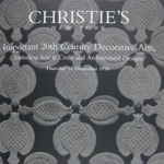 Christies Auction Catalog 1998 New York 9016 20TH Century Decorative Arts Crafts. Fixed Price $19.99.