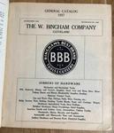 1927 W Bingham Company General, Electrical & Radio, Automobile Catalog Cleveland. Fixed Price $125.00.