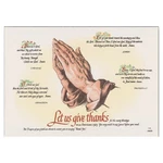 Religious Prayers Paper Placemats - 10IN. X 14IN. 25 Pack (702023). Fixed Price $11.11.
