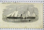 Original Old Antique Print View Queen New Dispatch Gun-boat Wanderer. Fixed Price $18.84.