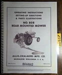 Allis-chalmers No. 80R Rear Mounted Sickle Mower Owner Operator's Manual TM-195D. Fixed Price $17.99.