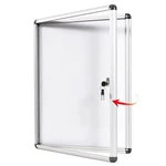 Swancrown Enclosed Bulletin Board 38X28 Lockable Magnetic White. Fixed Price $153.41.
