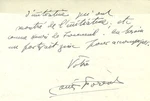 Autograph Letter From Louis Forest Henry Lapauze. Fixed Price $33.81.