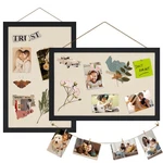 Egofine 16X11 Cork Board Bulletin Linen Wood Frame Pin Wall Decor. Fixed Price $43.99.