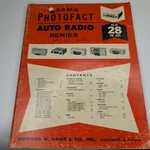 1965 Sams Photofact Auto Radio Series Manual AR-28 Electronic Repair Guide 5I. Fixed Price $34.99.