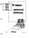 Bobcat Service Shop Repair Manual M444, M500, M600, M610, Comb Bound. Fixed Price $40.94.