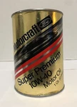 Nos Vintage Ford Dealer Motorcraft Super Premium Oil Composite Can GT-40!. Fixed Price $55.00.