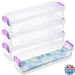 Tioncy 4 Pcs Fabric Strip Case Jelly Cotton Patchwork Roll Storage. Fixed Price $59.04.