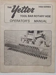 Used Operation Manual For Yetter Toolbar Rotary Hoe 2565-054 Ref # 992025-1212. Fixed Price $10.00.