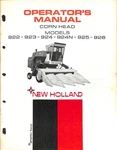 New Holland Corn Head Operator's Manual Models 922-926 Farming Guide. Fixed Price $24.99.