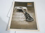 Vintage Musical Instrument Catalog #10686 -1972 Hofner Electric Guitars W/p List. Fixed Price $75.00.