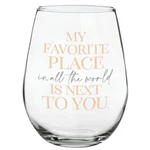 Creative Brands Heartfelt Stemless Wine Glass 20OZ Favorite Place. Fixed Price $21.83.