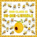 Gisgfim Bee Bulletin Board Decoration Set Spring Summer Multicolored. Fixed Price $14.43.