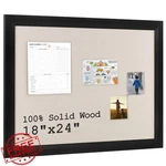 Acovy Bulletin Board Cork 18"X24" Black Linen. Fixed Price $70.99.