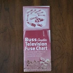 Bussmann TVC-1061 1961 Television Fuse Electronics Catalog Booklet. Fixed Price $15.00.