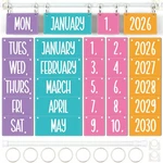 Naozinebi Colorful Calendar Bulletin Board Set Flip. Fixed Price $25.44.