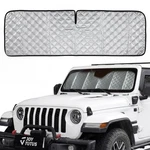 Joytutus Windshield Sun Shade Compatible With Jeep Wrangler Jl/jk 2007-2026, .... Fixed Price $58.52.