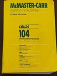 Mcmaster Carr #104 Atlanta Georgia Catalog 1998 Supply. Fixed Price $34.99.