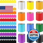 Bulletin Board Borders Set 12 Rolls 393.6 Ft Colorful Decoratio. Fixed Price $56.03.