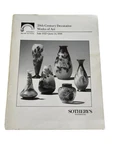 Sotheby's 20TH Century Decorative Works Of Art June 1990 Auction Catalog. Fixed Price $10.00.