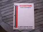 Hesston Farm Equipment Row Forage Head Operators Manual Owners Form 7782121. Fixed Price $45.00.